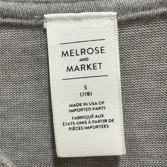 Melrose And Market Front Twist Gray Sweater Size L - Picture 5 of 5